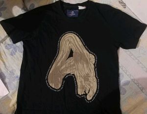 Graphic Print Black T-Shirt