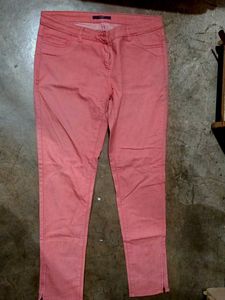 Coral Denim Jeans