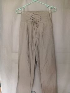 Fashionable High Waist Laced Up Pant💛