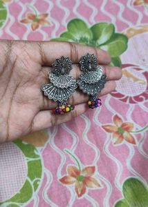 Peacock Jhumka Earrings