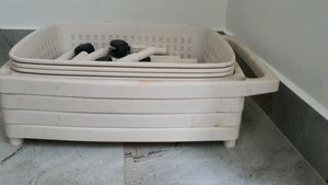 4 layer assembling household trolley trays