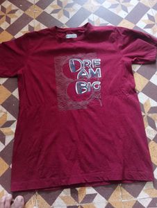 🧒 Trendy Maroon “Dream Big” T-Shirt for Boys/Girl