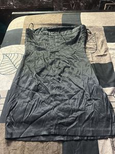 Satin Strapless Mini Dress