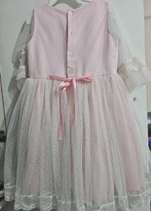 Pink Flower Girl Dress