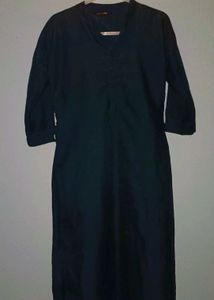 Bottled green straight fit kurti for women