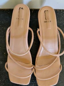 Elegant Nude Strappy Sandals