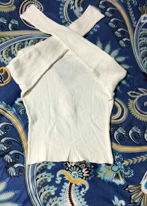 WHITE BUTTON-UP KOREAN TOP 🤍