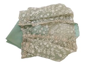 Mint Green Embroidered Three-Piece Set