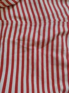 Red &amp; White Striped Tie-Sleeve Top
