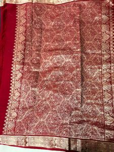 Elegant Maroon Saree