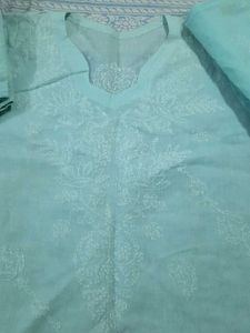 Beautiful Lakhnawi Kurta Set 💙