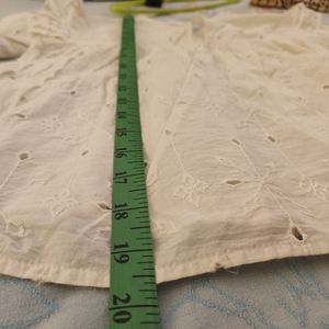 Zara chikan shirt mild defect