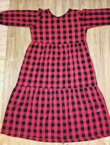 Red &amp; Black Check Dress