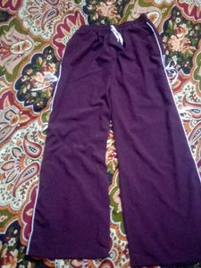 Purple Casual Pants