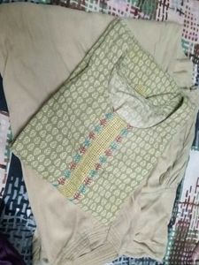 Green Printed Salwar Kameez