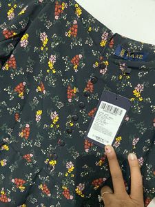Black Floral One Peace