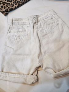 Off White Denim Shorts.