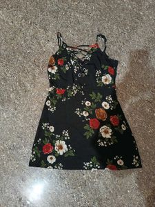 Floral Print Mini Dress