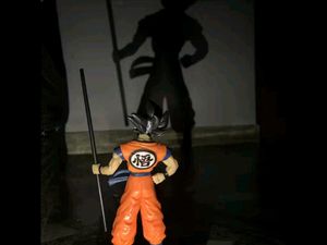 Action Figure Goku Standing with Stick Height-21cm