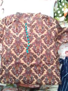 Paisley Print Kurti with Pants