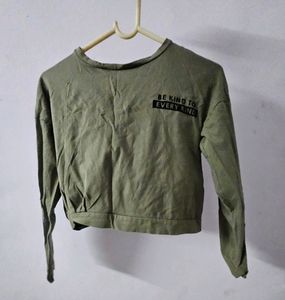 cropped sweatshirt/jumper - lifestyle brand