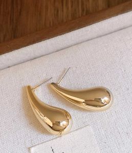 Teardrop Gold Earrings - Dangle