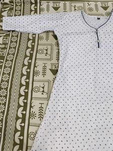 White Printed Kurta