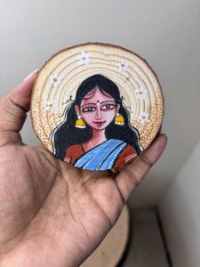 Elegant Fridge Magnet Handmade Painting