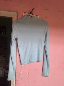 Blue Long Sleeve Top