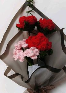 Handmade Crocheted Flower Bouquet