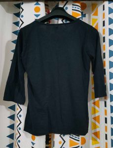 Black 3/4 Sleeve T-Shirt