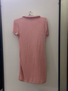 Pink Mini Shirt Dress