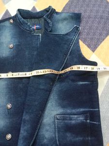 Denim Sleeveless Jacket