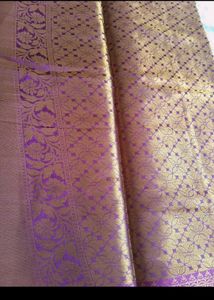 Blue &amp; Purple Kanjivaram Silk Saree