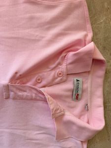Pink Short Sleeve Polo Shirt