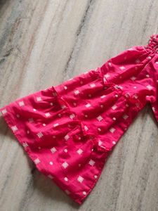 Pink Off-Shoulder Top – Fits S to L (Upto 38 Bust)