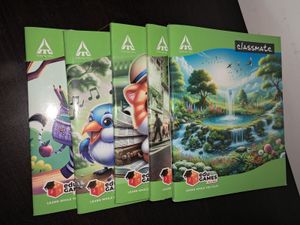 Pack Of 5 Classmate Notebook 172 Page Single Line