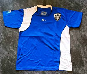 Blue and White Active T-Shirt