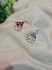 Light Weight Kalamkaari Ear Hangings