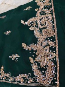 Unique Aari An Zardozi Work Saree 🤩