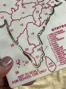 India Map stencil