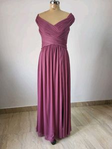 Elegant Mauve Maxi Dress