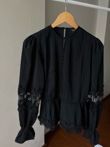 RIVER ISLAND Lace Insert Blouse