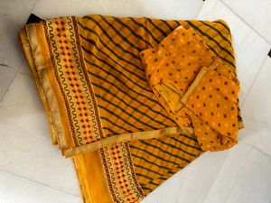 Yellow Daily Wear Saree