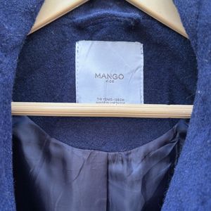Mango Brand Wool Blend Coat