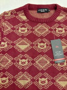 Patterned Knit Sweater