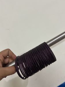 Wine Shimmer Metal Bangles