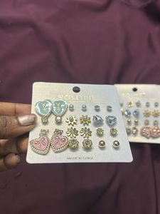 Cute Earring Set pack of 12