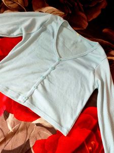 Cute Light Blue Cardigan