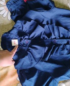 Ruffled Blue Shirt Urbanic